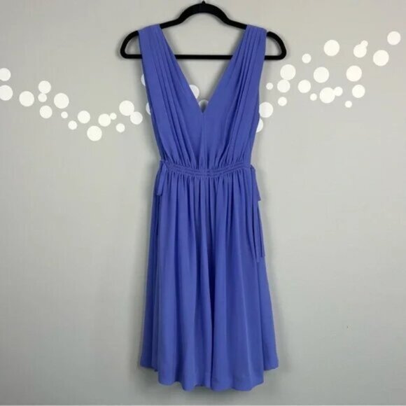 NWT Anthropologie HD in Paris Lavana V-Neck Fit & Flare Tie Waist Dress Size 6 - Picture 1 of 9